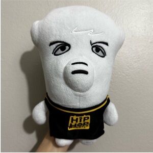 Hip Hop White and Black Plush Pillow